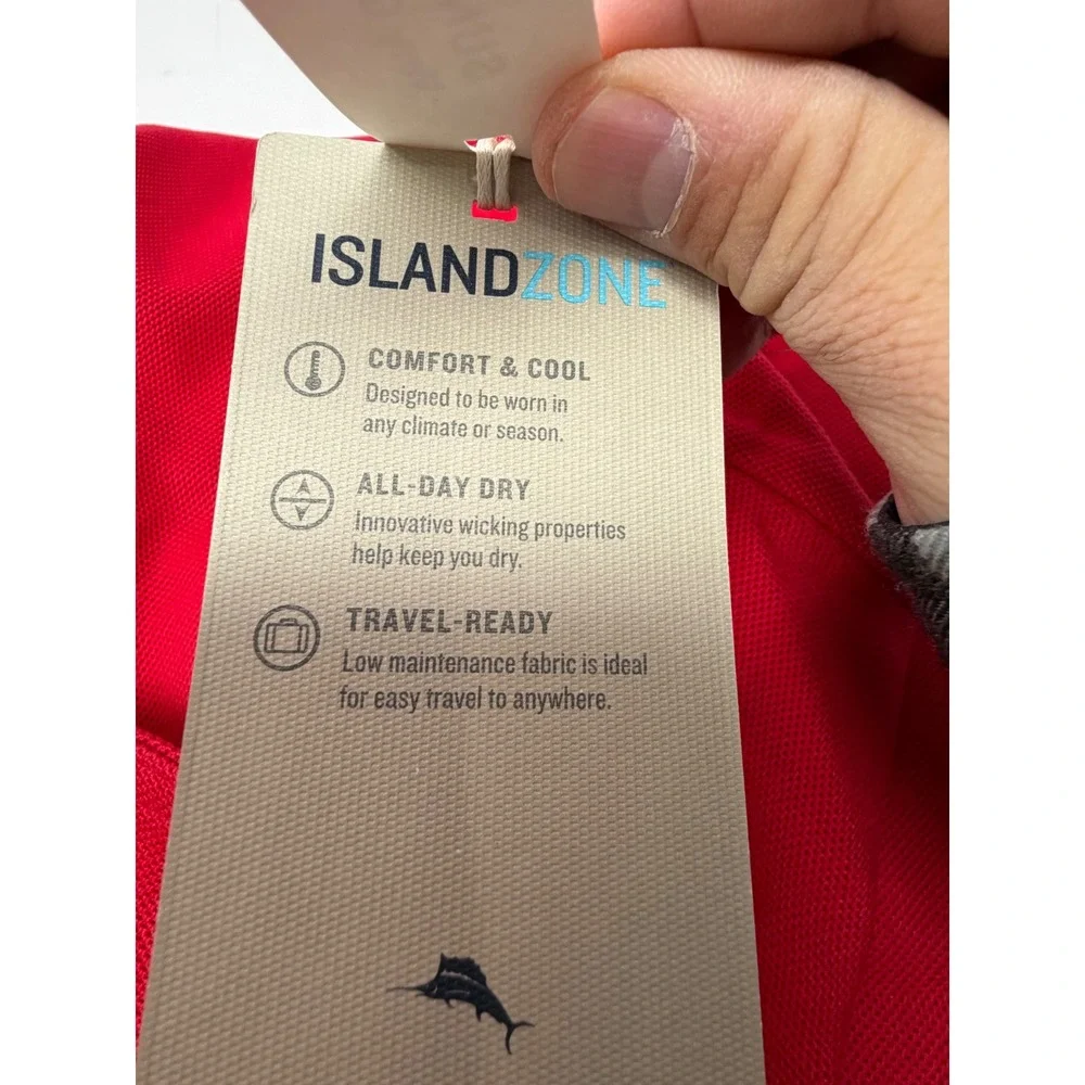 NWT Tommy Bahama Ohio‎ State Buckeyes IslandZone 1/4 Zip Red Supima Men's Medium
